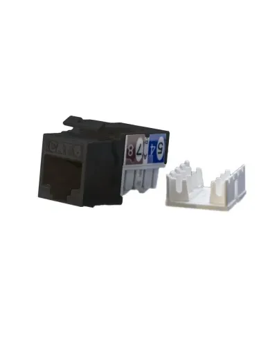KJ9-8P8C-C6-90-BK. Вставка Keystone Jack RJ-45. Hyperline в Нижнем Новгороде