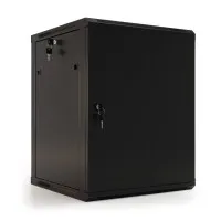 TWB-1268-SR-RAL9004. Шкаф телекоммуникационный 19 настенный 12U. Hyperline