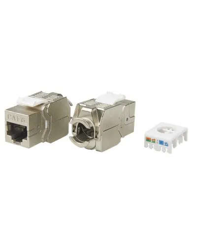 KJ8-8P8C-C6-180-TLS-SH-F-WH. Вставка Keystone Jack RJ-45. Hyperline в Нижнем Новгороде