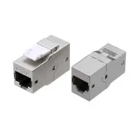 CA2-KJ-C6-SH-BK. Проходной адаптер. Hyperline