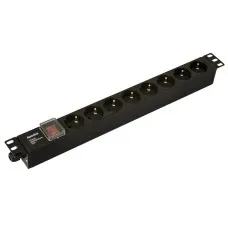 SHE19-8SH-S-CB. Блок розеток 19. Hyperline
