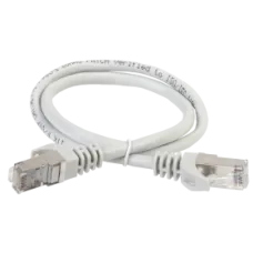 GENERICA Патч-корд кат. 5Е FTP 0,5м серый (PC01-C5EF-05M-G). Патч-корд медный. IEK