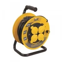 УК40 4 места, 40м (WKP15-16-04-40-44). Удлинитель на катушке Industrial plus. IEK
