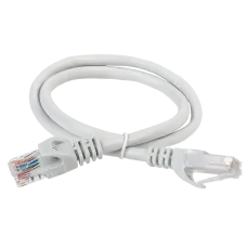 GENERICA Патч-корд кат.5E UTP 10м серый (PC01-C5EU-10M-G). Патч-корд медный. IEK