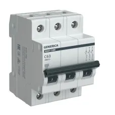 GENERICA ВА47-29М 3P C 63А 4,5кА (MVA21-3-063-C-G). Автоматический выключатель. IEK