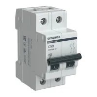 GENERICA ВА47-29М 2P C 50А 4,5кА (MVA21-2-050-C-G). Автоматический выключатель. IEK