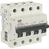 M06N 4P C 50А 6кА ARMAT (AR-M06N-4-C050). Автоматический выключатель. IEK