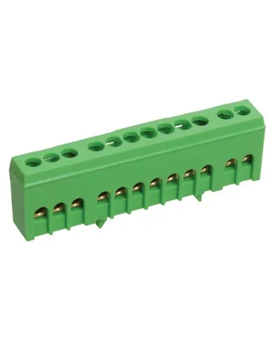 Шина PE земля ШНИ-6х9-10-К-З (YNN10-69-10KD-K06). Шина в корпусном изоляторе на DIN-рейку. IEK в Нижнем Новгороде