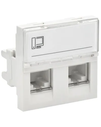 Розетка RJ45 кат.6 PRIMER РКИ-22-00-П-6 белый IEK (PR-KK40D-RI-0-2-2C06U-K01). Розетка RJ-45. IEK в Нижнем Новгороде