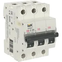 M06N 3P C 20А 6кА ARMAT (AR-M06N-3-C020). Автоматический выключатель. IEK