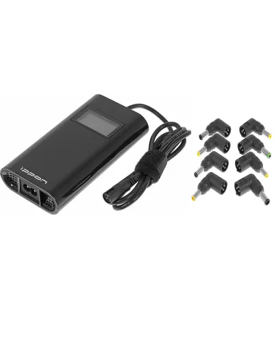 Блок питания Ippon D90U автоматический 90W 15V-19.5V 8-connectors 4.5A 1xUSB 2.1A, LCD индикатор (654527). Блок питания. Ippon в Нижнем Новгороде