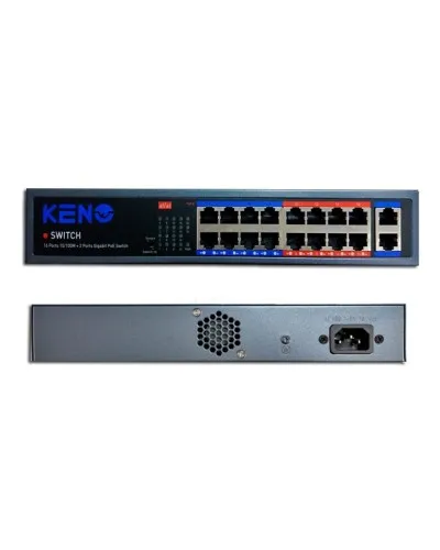 KN-SW1602POE+. Коммутатор с питанием по PoE. KENO в Нижнем Новгороде