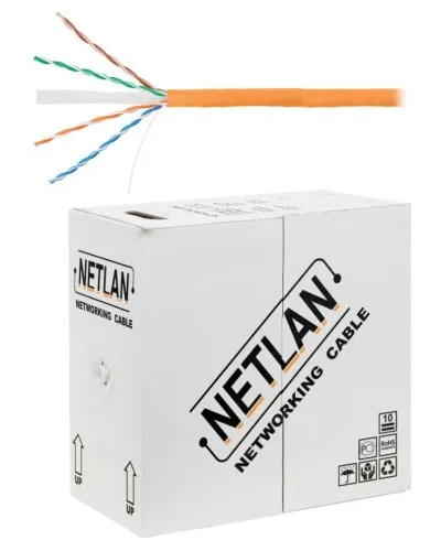 U/UTP 4pair, Cat6, Solid, In, LSZH (EC-UU004-6-LSZH-OR). Кабель «витая пара» (LAN) для структурированных систем связи. NETLAN в Нижнем Новгороде
