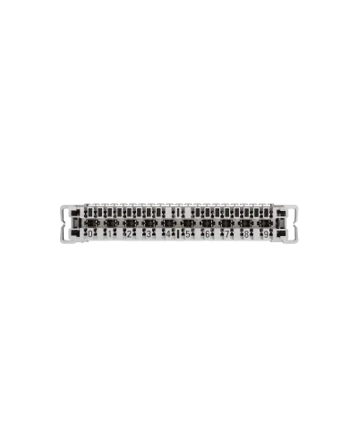 NMC-PL10-CU-10 (10 шт). Плинт неразмыкаемый, (0...9), крепление под кронштейн и круглые направляющие. NIKOMAX в Нижнем Новгороде