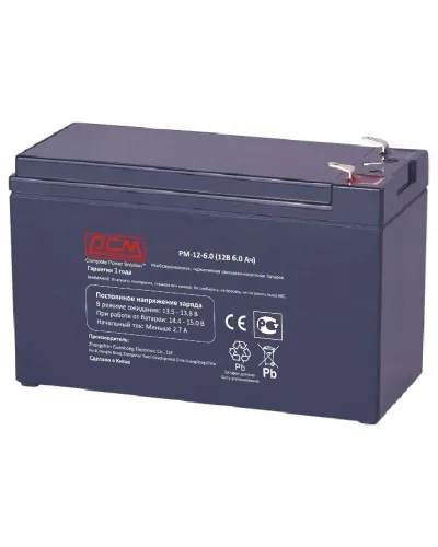 PM-12-6. Аккумулятор герметичный свинцово-кислотный. POWERCOM в Нижнем Новгороде