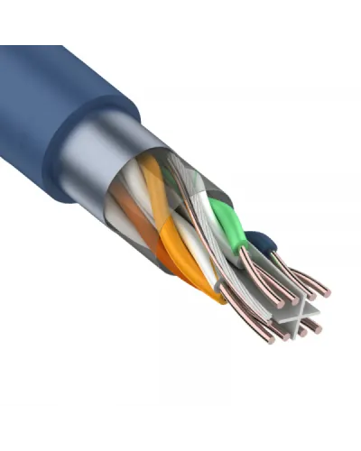 F/UTP, CAT 6, PVC, 4PR, 23AWG, INDOOR, SOLID, синий, 305 м, REXANT (01-0147). Кабель «витая пара» (LAN) для структурированных систем связи. Rexant в Нижнем Новгороде