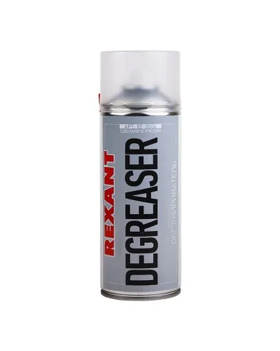 Очиститель обезжириватель DEGREASER, REXANT, 400 мл, аэрозоль (85-0006): Баллон с очистителем в Нижнем Новгороде