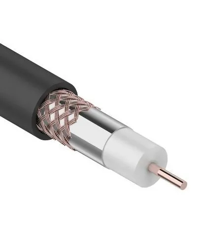 RG-6U+Cu, 75 Ом, Cu/Al/Cu, 64%, 100м. OUTDOOR REXANT (01-2222). Кабель коаксиальный радиочастотный. Rexant в Нижнем Новгороде