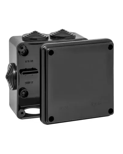 Коробка TYCO ОП 100х100х50мм УХЛ1 IP54 черный (67050Ч). Коробка распределительная. RuVinil в Нижнем Новгороде