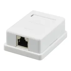 Розетка настенная RJ-45, 8P8C, Cat.5e, 1 порт FTP (10-0354). Компьютерная розетка. SUPRLAN