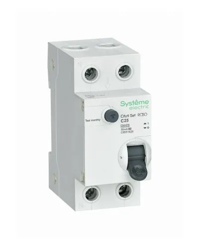 City9 Set 1P+N С 25А 4.5kA 30мА A 230В (C9D55625). Автоматический выключатель дифференциального тока. Systeme Electric в Нижнем Новгороде