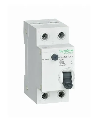 City9 Set 1P+N С 20А 4.5kA 10мА A 230В (C9D51620). Автоматический выключатель дифференциального тока. Systeme Electric в Нижнем Новгороде