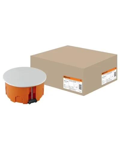 Распаячная коробка СП D80х40мм, крышка, пл. лапки, IP20, TDM (SQ1403-1025). Распаячная коробка СП. TDM ЕLECTRIC в Нижнем Новгороде