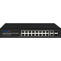 TR-NS24202S-300-16PoE. Коммутатор с PoE. Trassir