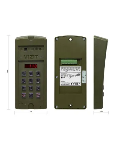 БВД-SM110FCP. Вызывная панель видеодомофона. VIZIT в Нижнем Новгороде