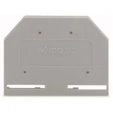 WAGO 280-301 торцевая пластина серая. Торцевая и промежуточная пластина. WAGO