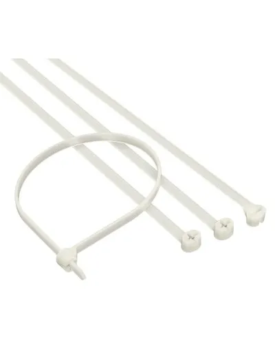 Хомут 2,5x100 P6.6, белый (100шт) (21203SR): Хомут с двойным замком в Нижнем Новгороде