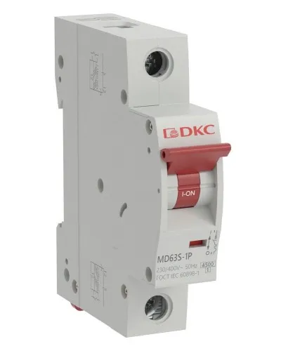 YON max MD63S 1P 20А 4,5кА C (MD63S-1PC20). Автоматический выключатель. ДКС в Нижнем Новгороде