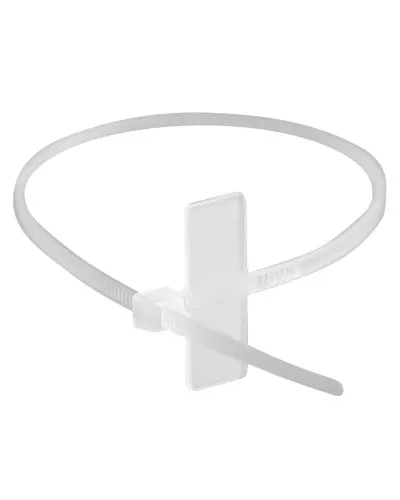 Хомут 2,5x110 белый (100шт) (252110SR-M): Хомут маркировочный, горизонтальная табличка под замком 20x9 в Нижнем Новгороде