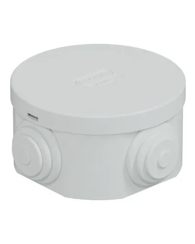 Коробка JBR065 D=65х35, 4 вых., IP44, серая (44004). Коробка монтажная. Экопласт в Нижнем Новгороде