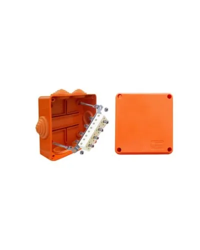 Коробка JBS100 100х100х55, 6 вых., 4P (0,15...2,5мм²) (43047HF): Коробка монтажная, огнестойкая, без галогена в Нижнем Новгороде