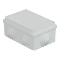 Коробка JBS120 120х80х50, 6 вых., IP55, белая (44008W-1). Коробка монтажная. Экопласт