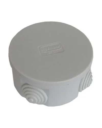Коробка JBR080 D=80х40, 4 вых., IP44, серая (44005). Коробка монтажная. Экопласт в Нижнем Новгороде