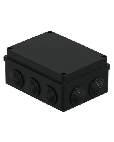 Коробка JBS150 150х110х70, 10 вых., IP55, черная (44009BL-1). Коробка монтажная. Экопласт в Нижнем Новгороде