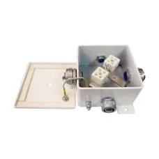 КМ-О (2к)-IP66-100х100, два ввода: Коробка монтажная огнестойкая