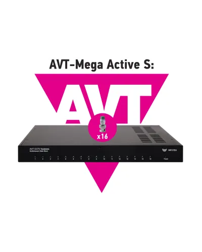 AVT-Mega Active S. 16-ти канальный комплект для передачи AHD/CVI/TVI 5Mp/4Mp/1080p. Инфотех в Нижнем Новгороде