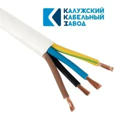 ПВС 4х1,0 белый ГОСТ ККЗ. Провод со скрученными жилами. ККЗ (Калужский Кабельный Завод)