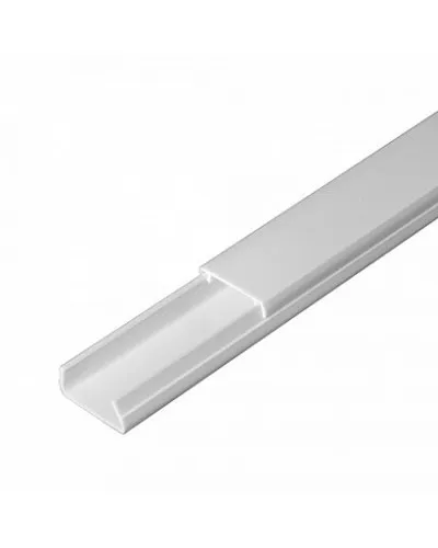 Короб 20х10 (Промрукав) (PR.0325203). Кабель-канал с двойным замком белый 20х10. Промрукав в Нижнем Новгороде