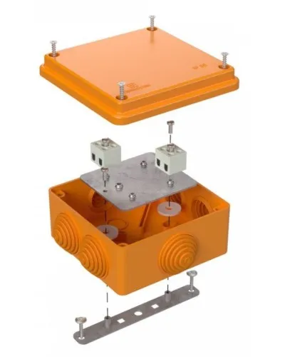Коробка огнестойкая 100х100х50 (40-0300-FR2.5-4). Коробка огнестойкая для открытой установки. Промрукав в Нижнем Новгороде